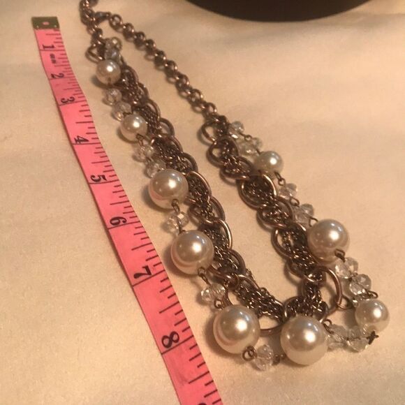 Pearl and Rose Gold Chain Necklace! - Picture 3 of 3